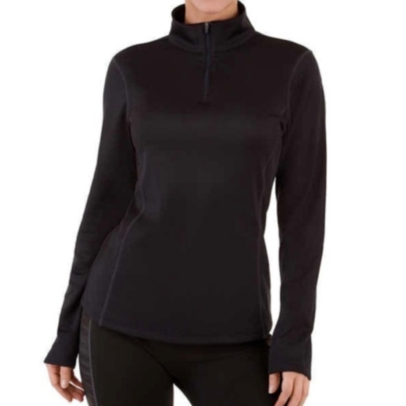Spyder Women's Base layer 1/4 Zip Top Large black base layer #8 - Picture 1 of 5
